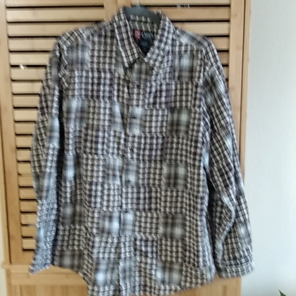 Chaps,leg,brown and cream plad